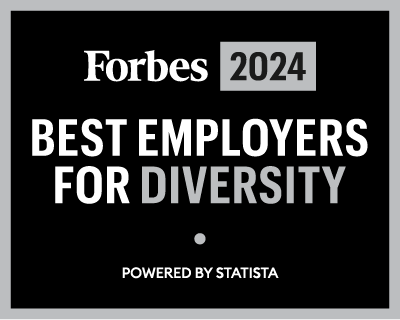 Forbes 2024 best employer's for diversity award badge