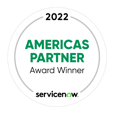 2022 Americas partner of the year winner badge